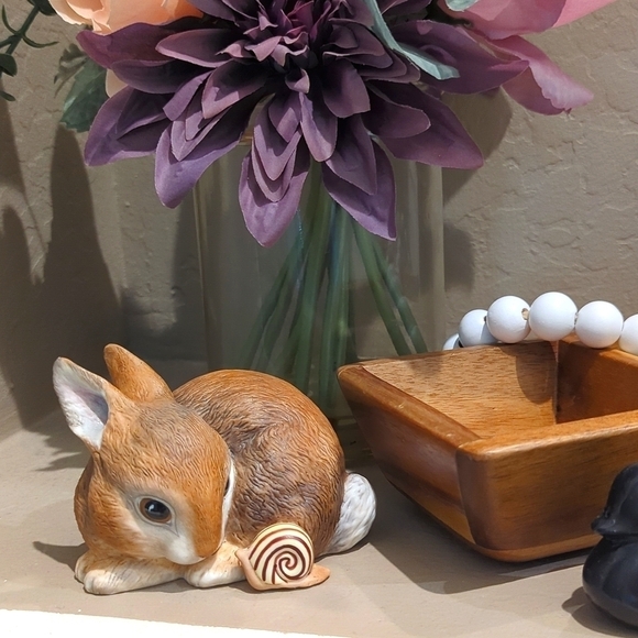 Deborah Bell Jarrett Slowcoach Bunny And Snail Figurine - Picture 1 of 8
